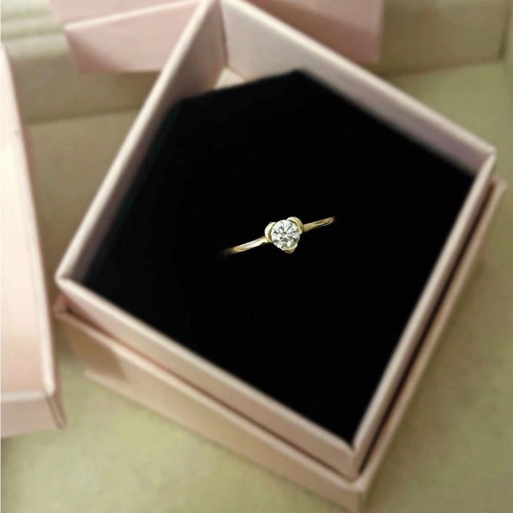 Pandora Talisman 14k Gold Lab-grown Diamond Heart Ring